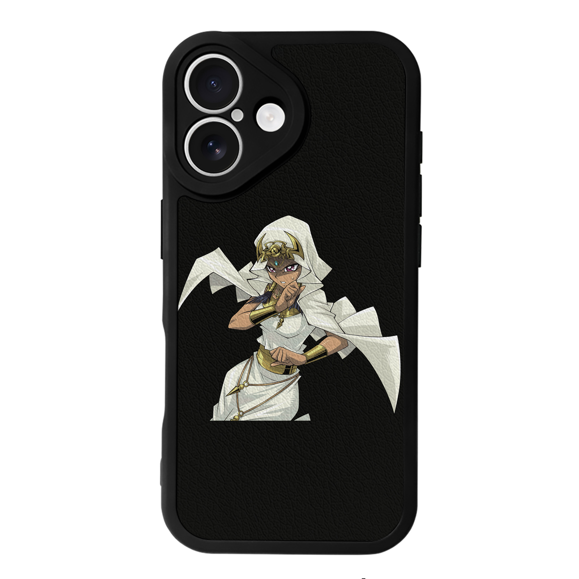 （画像用） 遊☆戯☆王 Yu-Gi-Oh! 【iPhone 16シリーズ対応】シリコンスマホケース（レザー調） 材質：シリコン